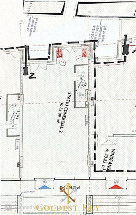 Spațiu comercial open space cu vad bun 83 mp plus parcare 