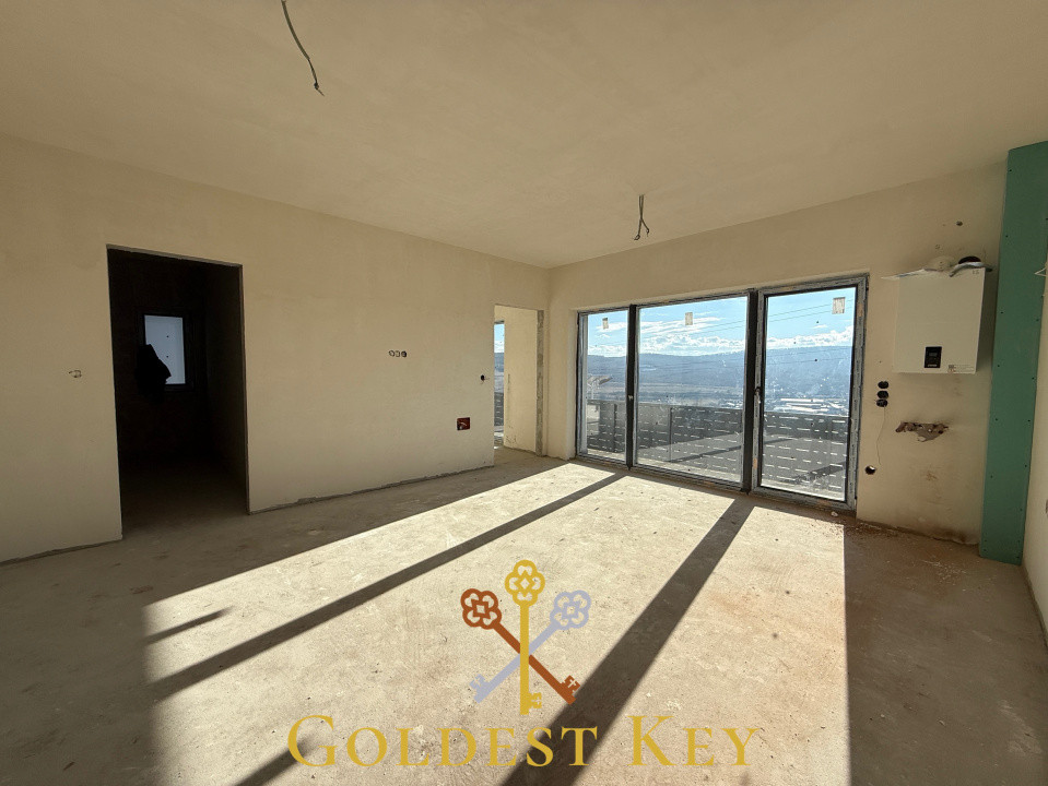 Apartament nou semifinisat cu 2 camere și balcon TVA inclus