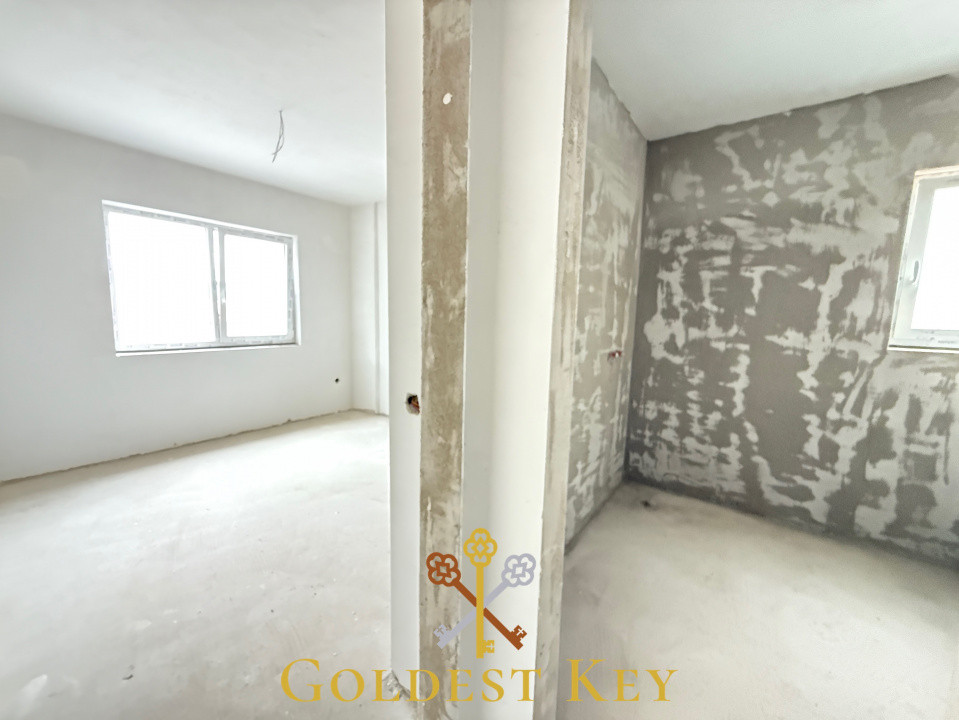 Apartament compartimentat modern - 2 camere și balcon - SEMIFINSIAT 