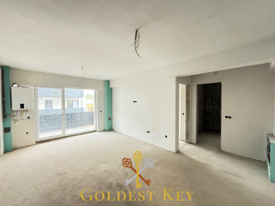 Apartament compartimentat modern - 2 camere și balcon - SEMIFINSIAT 