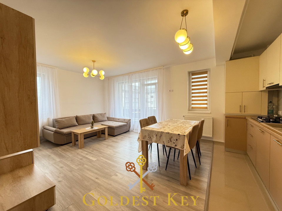 Apartament NOU spațios cu 2 camere și parcare subterană 