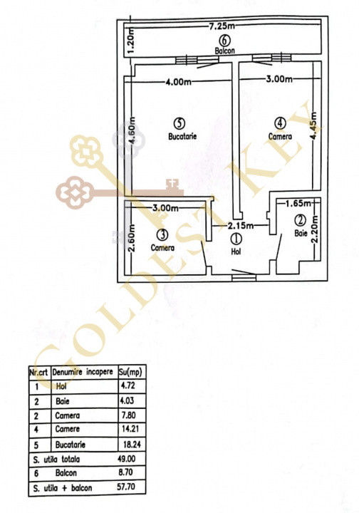 Apartament DECOMANDAT cu 2 camere, balcon și parcare exterioară 