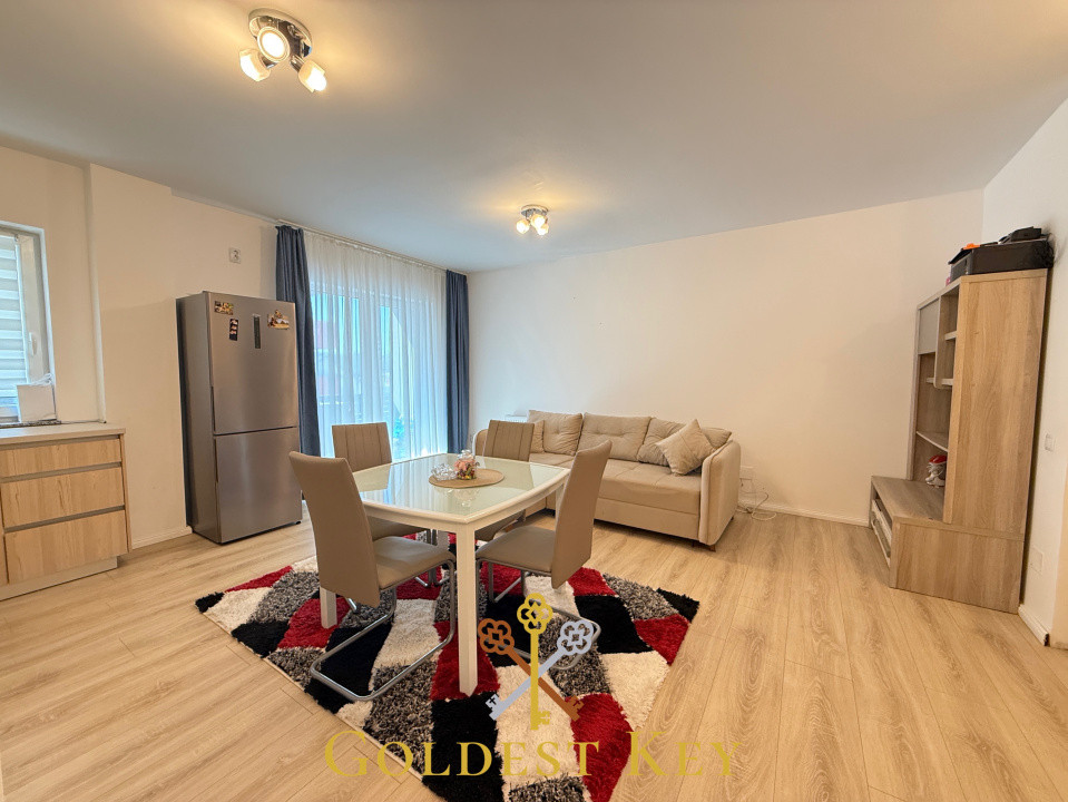 Apartament modern de 51 mp cu 2 camere, balcon și parcare 