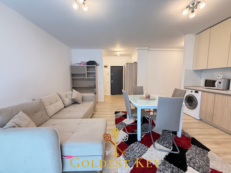 Apartament modern de 51 mp cu 2 camere, balcon și parcare 