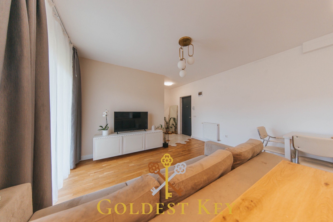 Apartament modern cu 2 camere grădină care oferă un spațiu de recreere