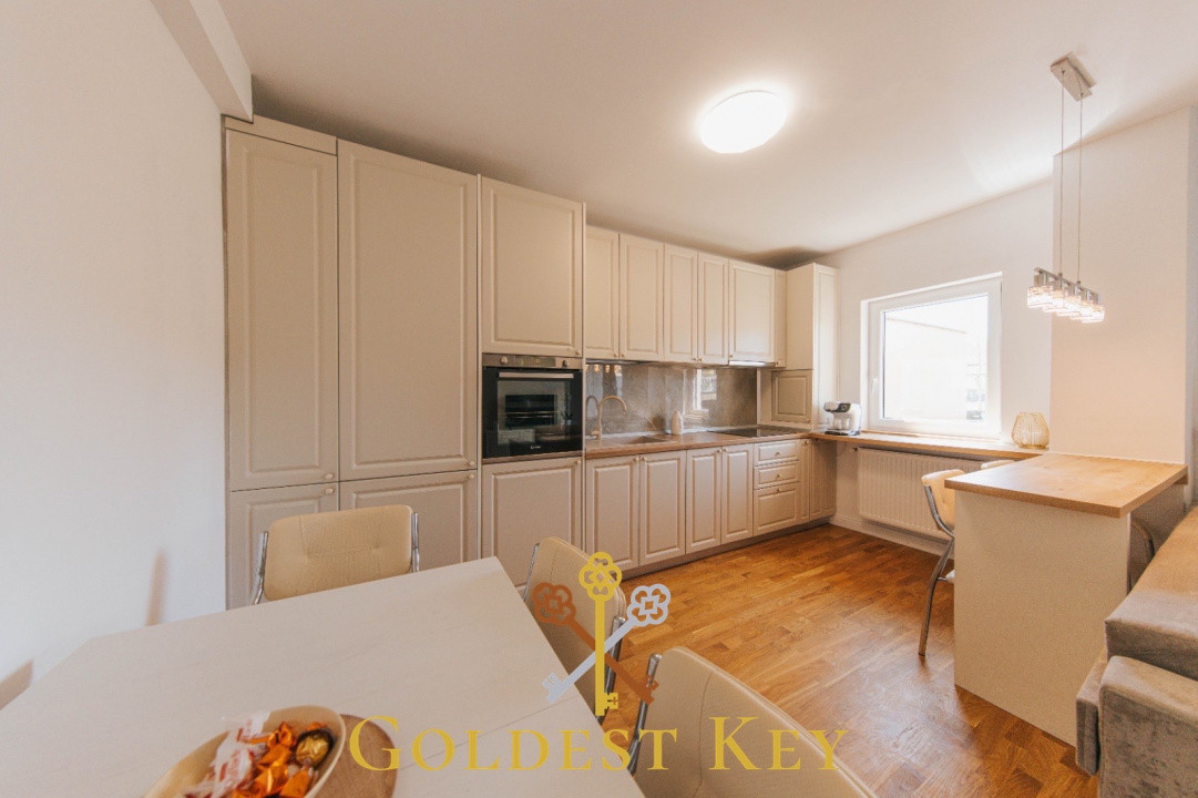 Apartament modern cu 2 camere grădină care oferă un spațiu de recreere