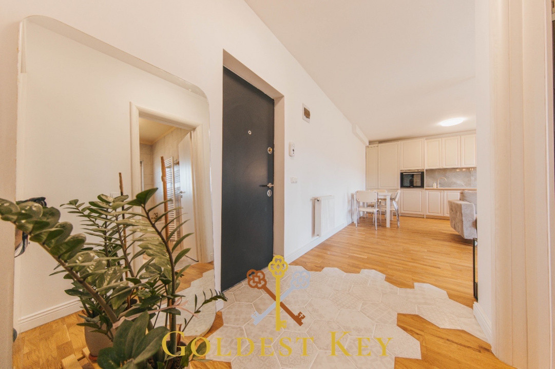 Apartament modern cu 2 camere grădină care oferă un spațiu de recreere