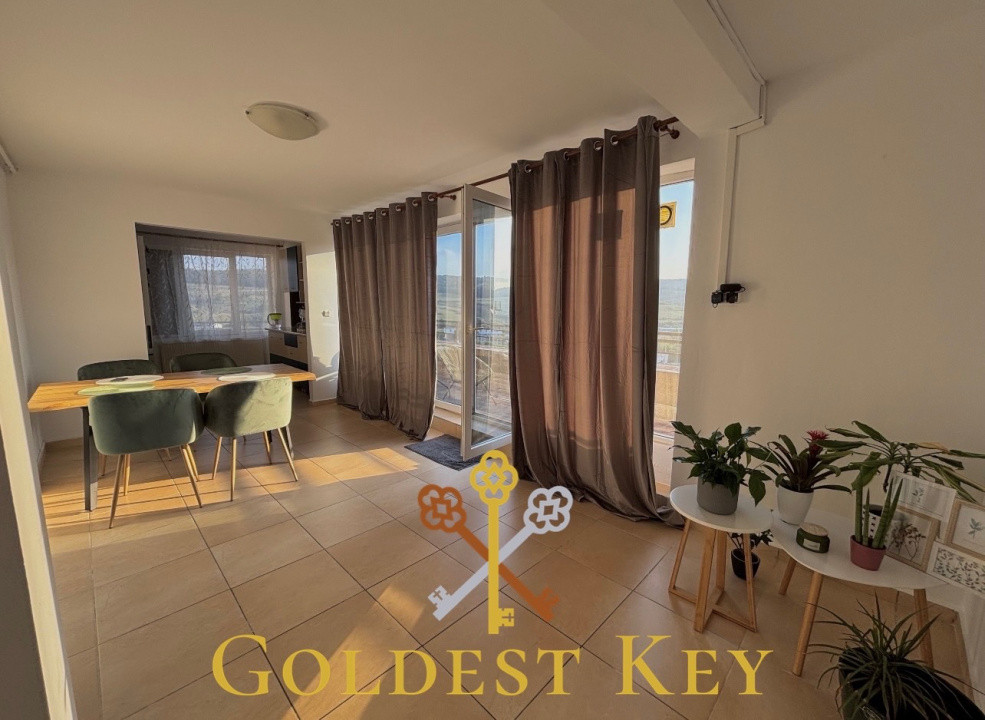 Apartament 3 camere, 83,5mp, 22mp terasă, 7mp balcon! Și parcare!Baciu