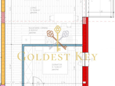 Apartament semifinisat cu 2 camere Cluj, Dâmbul Rotund