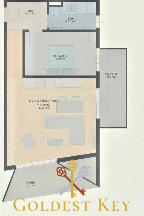 Apartament nou, semifinisat, cu 2 camere, balcon și logie! Cluj Napoca