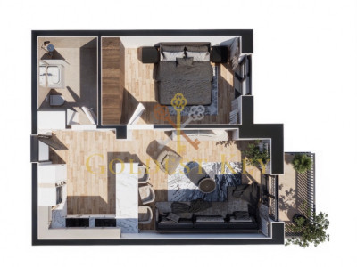 NOU - apartament cu 2 camere și balcon - Baciu + TVA