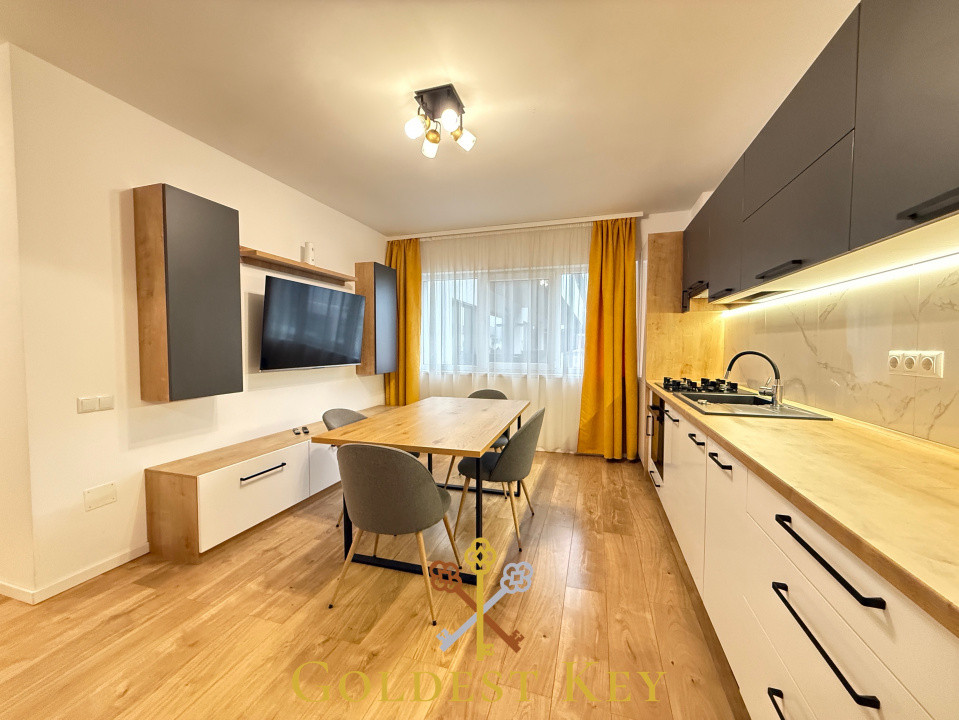 Apartament modern cu 3 camere, balcon și parcare subterană 