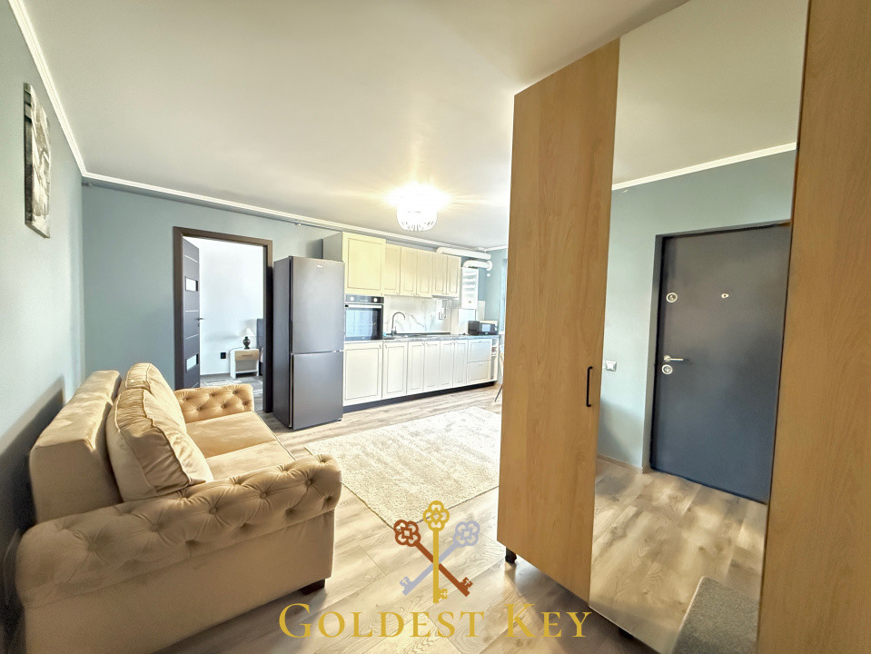 Apartament modern cu 2 camere, balcon și parcare subterană 450€