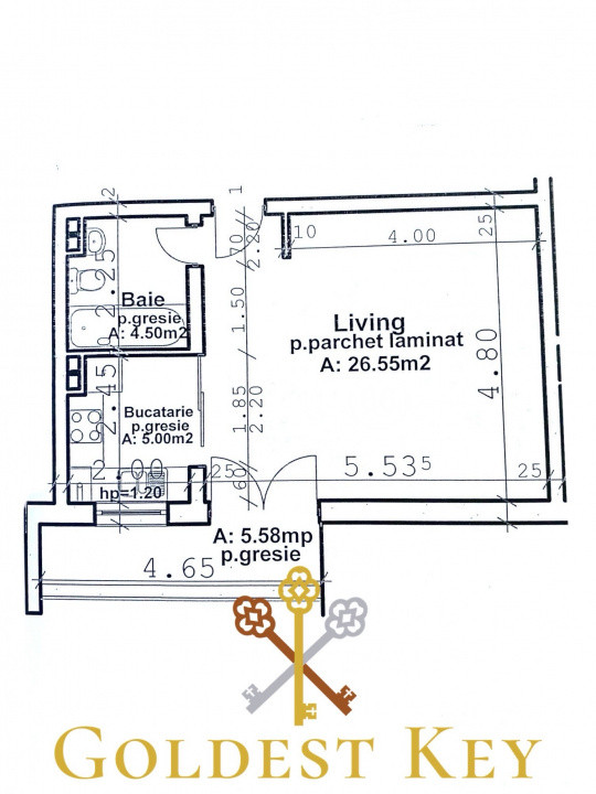 Apartament finisat și mobilat, cu o cameră și balcon! Baciu - Petrom