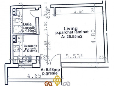 Apartament finisat și mobilat, cu o cameră și balcon! Baciu - Petrom