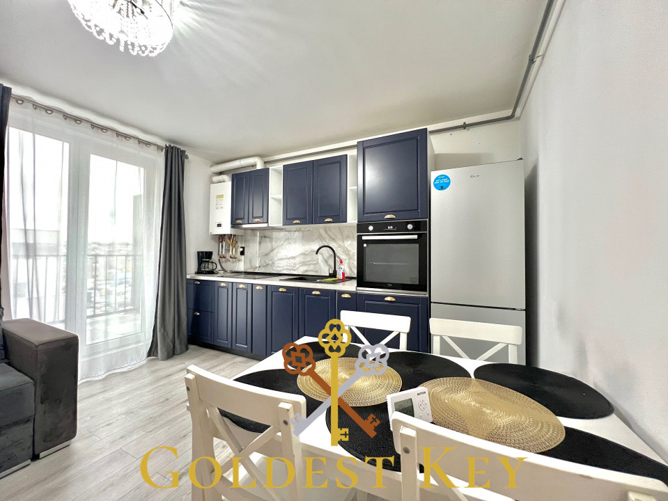 Apartament modern, complet mobilat, cu 2 camere, balcon! Dâmbul Rotund