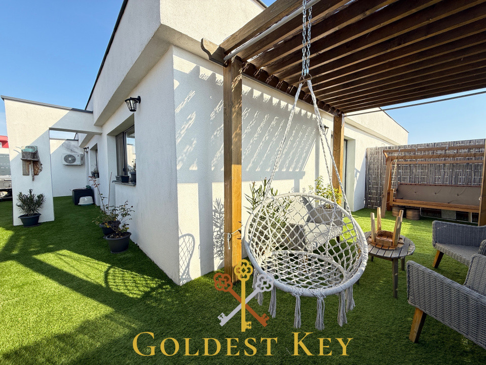 Apartament de tip penthouse cu 3 camere și terasă de 59 mp + 2 parcări 