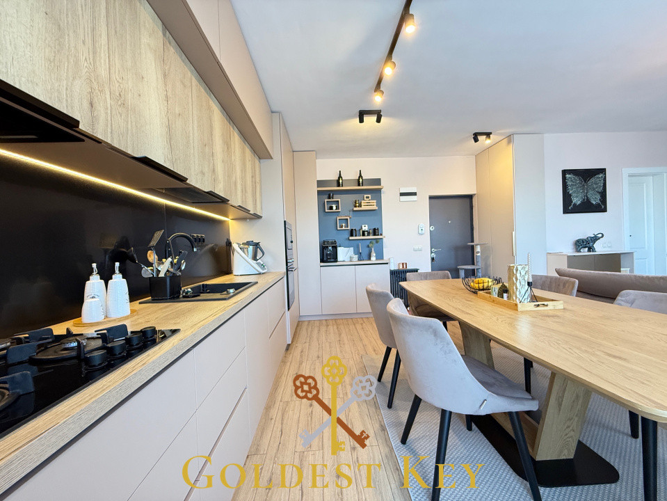 Apartament de tip penthouse cu 3 camere și terasă de 59 mp + 2 parcări 