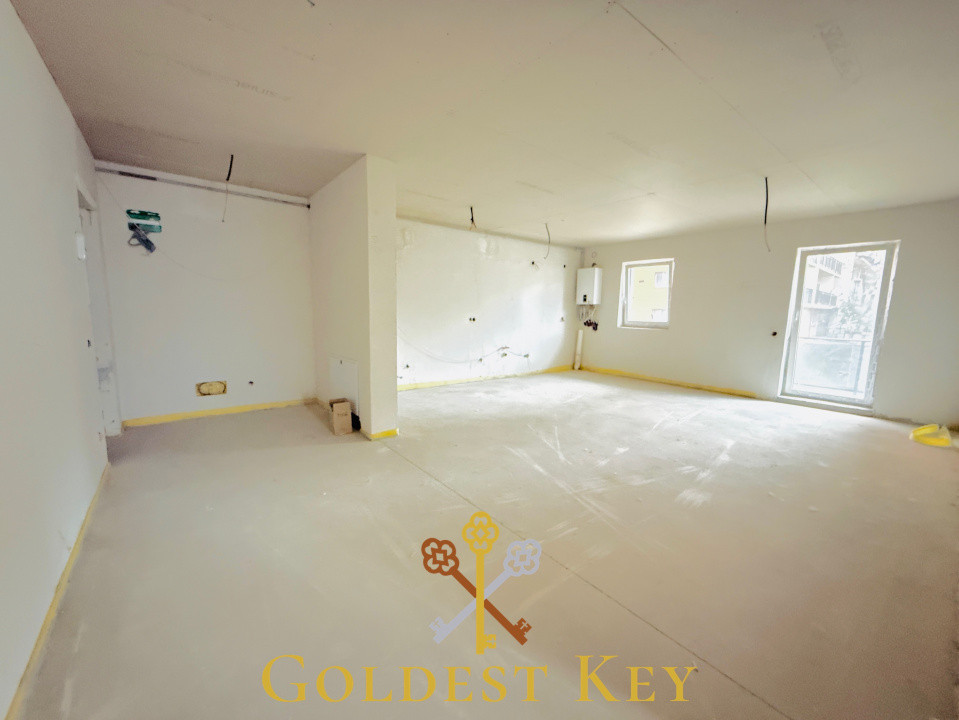 Apartament SEMIFINISAT cu 2 camere, terasă și parcare subterană 