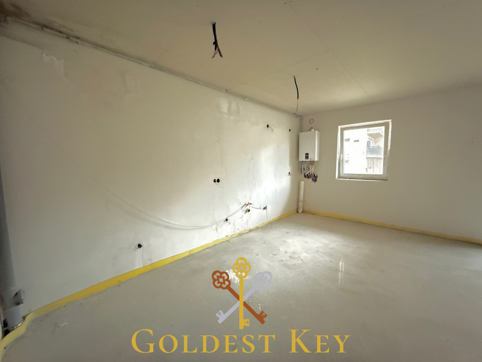 Apartament SEMIFINISAT cu 2 camere, terasă și parcare subterană 