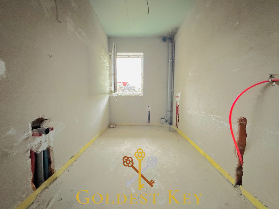 Apartament SEMIFINISAT cu 2 camere, terasă și parcare subterană 