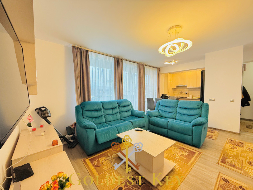 Apartament la cheie cu 2 camere și terasă generoasă în Baciu