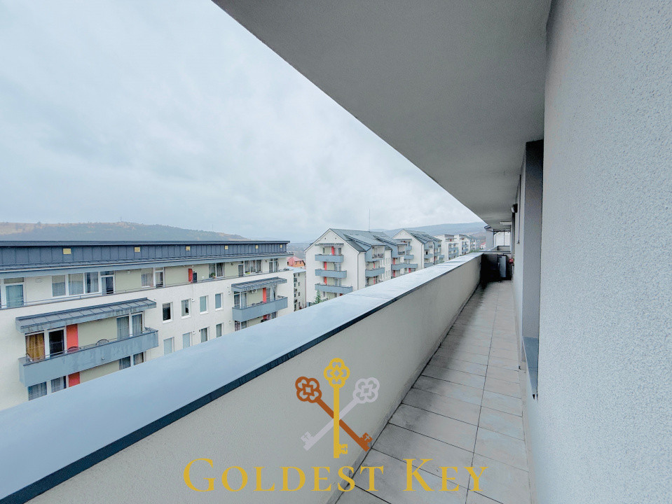 Apartament la cheie cu 2 camere și terasă generoasă în Baciu