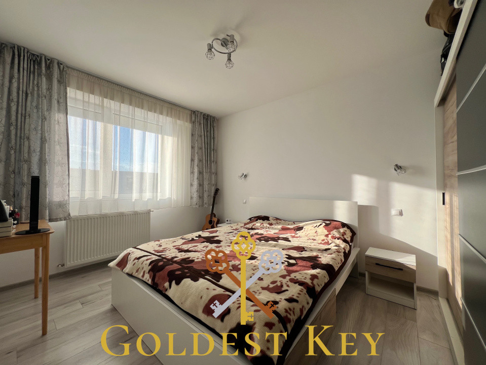 Apartament mobilat și utilat cu 2 camere, terasă și parcare în Baciu! 