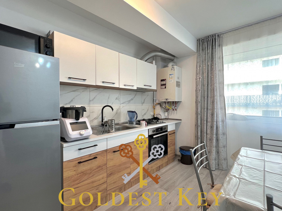 Apartament mobilat și utilat cu 2 camere, terasă și parcare în Baciu! 