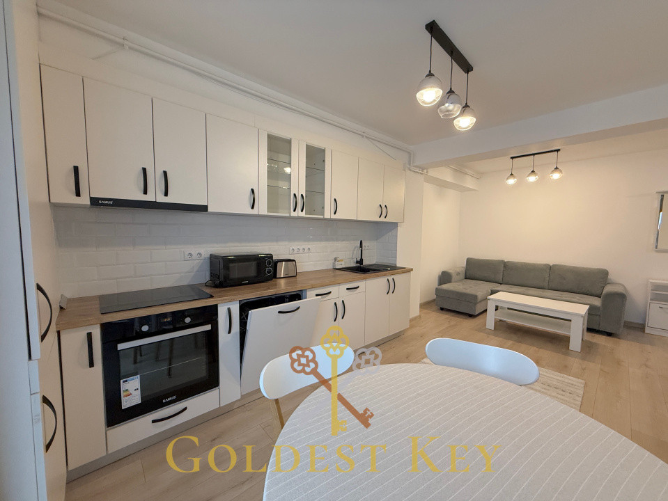 Apartament complet mobilat și utilat la cheie -500€ cu garaj subteran 