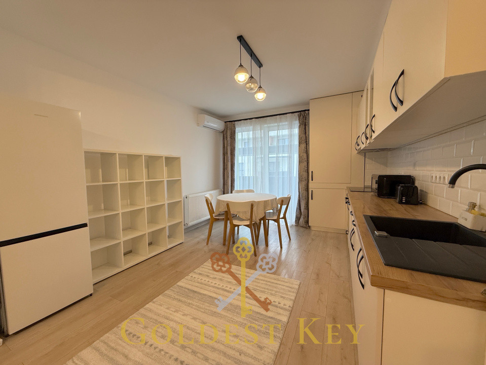 Apartament complet mobilat și utilat la cheie -500€ cu garaj subteran 