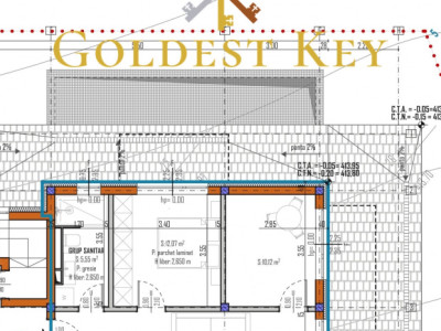 Apartament semifinisat cu 3 camere și terasă de 41.25 mp! Baciu