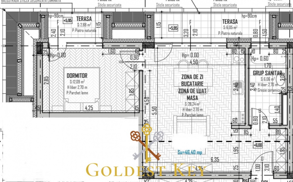 Apartament cu 2 camere spațios în Baciu zona Petrom