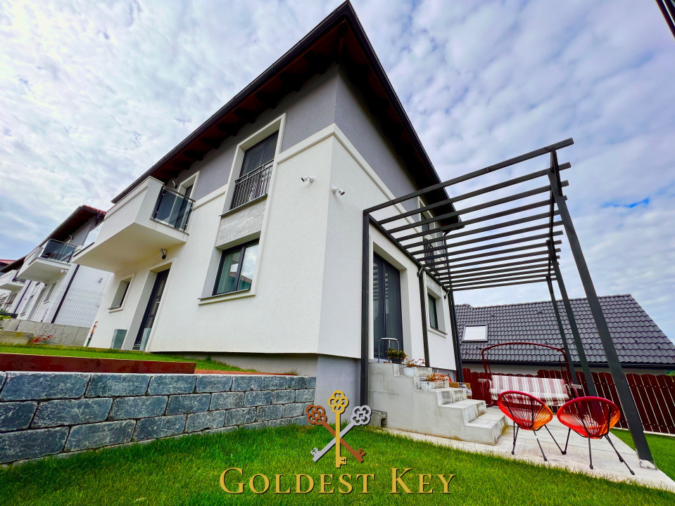 Casa individuală ultramodernă 4 camere 2 băi, încălzire în pardoseală 