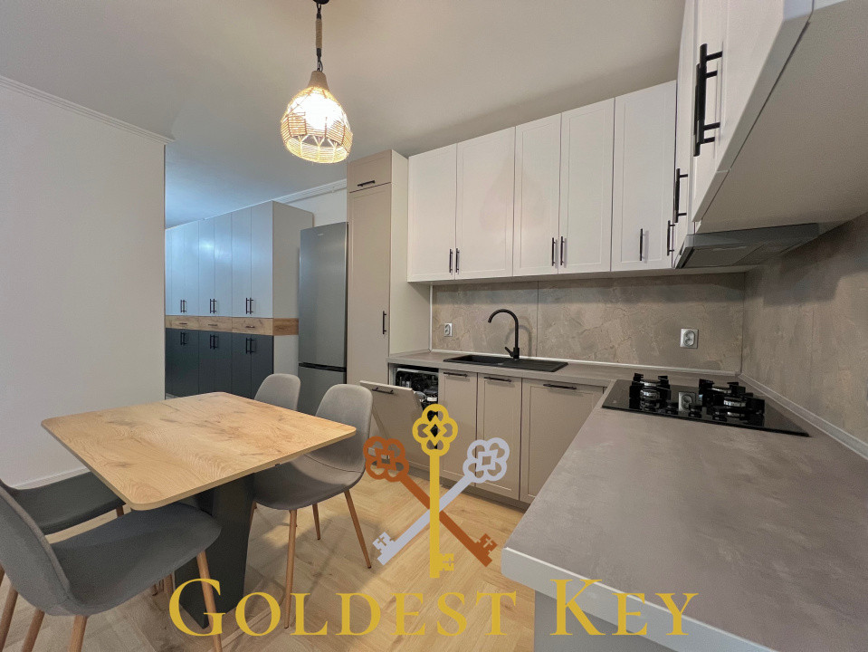 Prima închiriere! Apartament modern cu 2 camere, mobilat și utilat! 