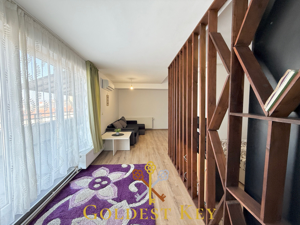 Apartament cu 1 camere decomandat, terasă și parcare