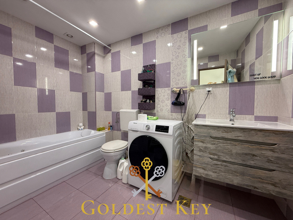 Apartament cu 3 camere, 2 băi, 2 balcoane la cheie. Baciu