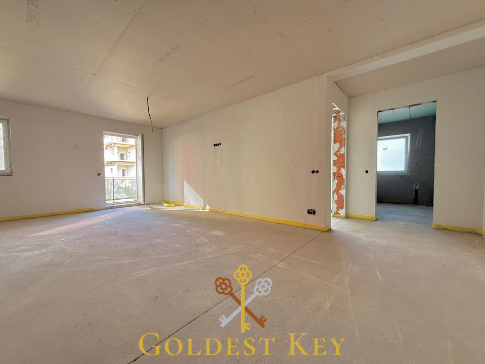 Apartament SEMIFINISAT cu 2 camere, terasă și parcare subterană 