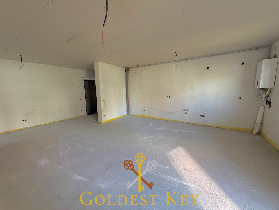 Apartament SEMIFINISAT cu 2 camere, terasă și parcare subterană 