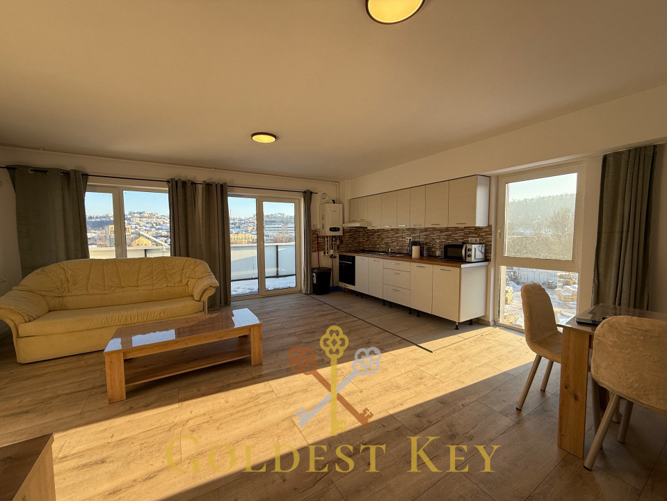 La prima închiriere- apartament cu 2 camere generoase și 2 terase 