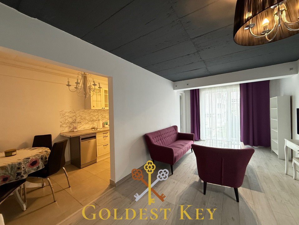 Apartament cu 2 camere, bucatarie separata și garaj subteran 