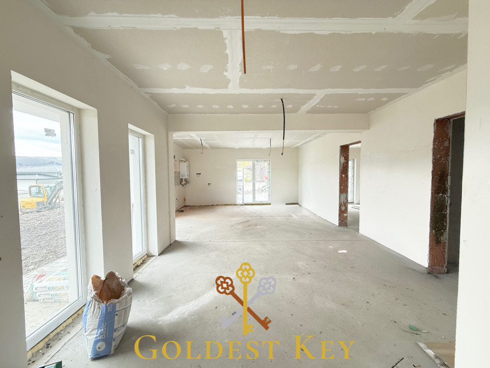 Casa individuală pe un singur nivel cu 4 camere cu CF 