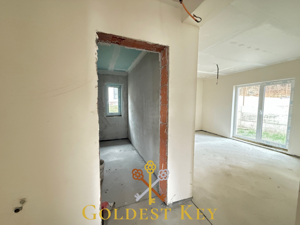 Casa individuală pe un singur nivel cu 4 camere cu CF 