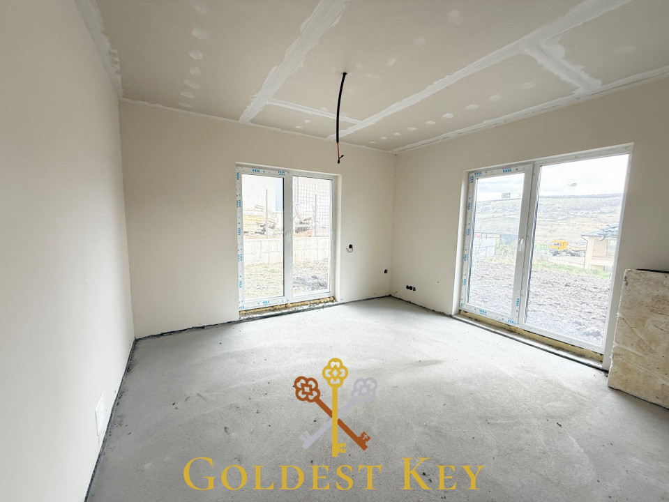 Casa individuală pe un singur nivel cu 4 camere cu CF 