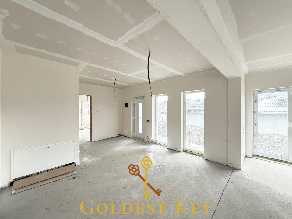 Casa individuală pe un singur nivel cu 4 camere cu CF 