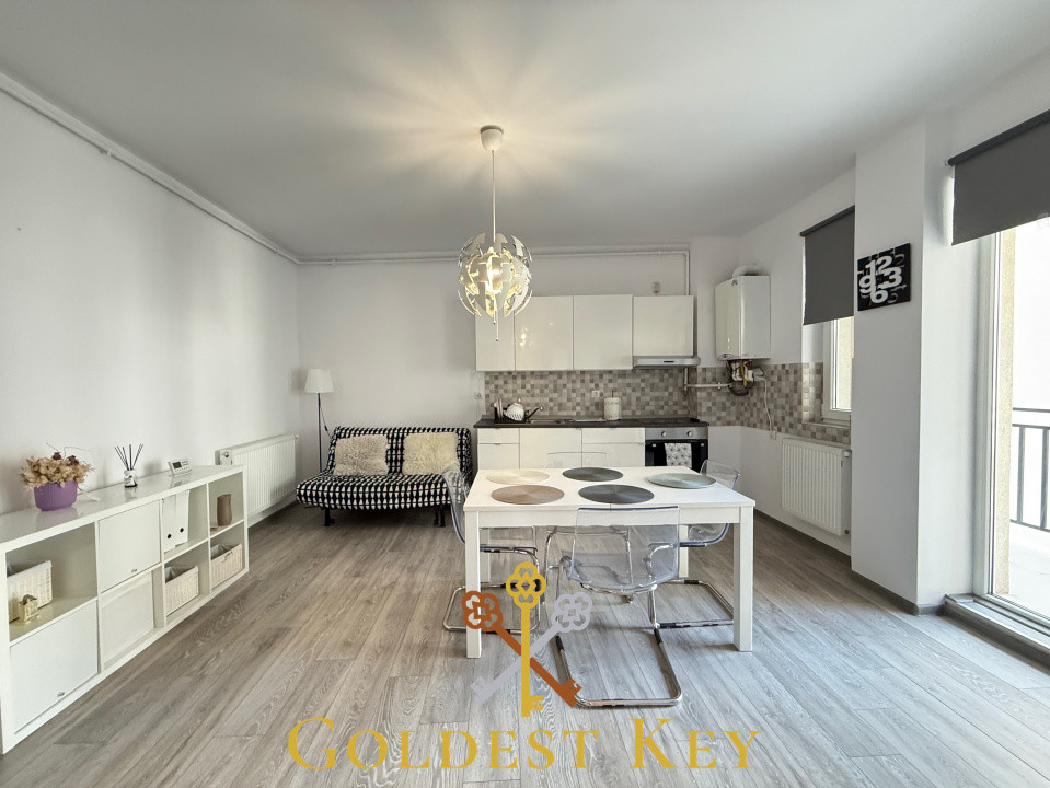 ACCESIBILITATE - Apartament central cu 2 camere și balcon generos 