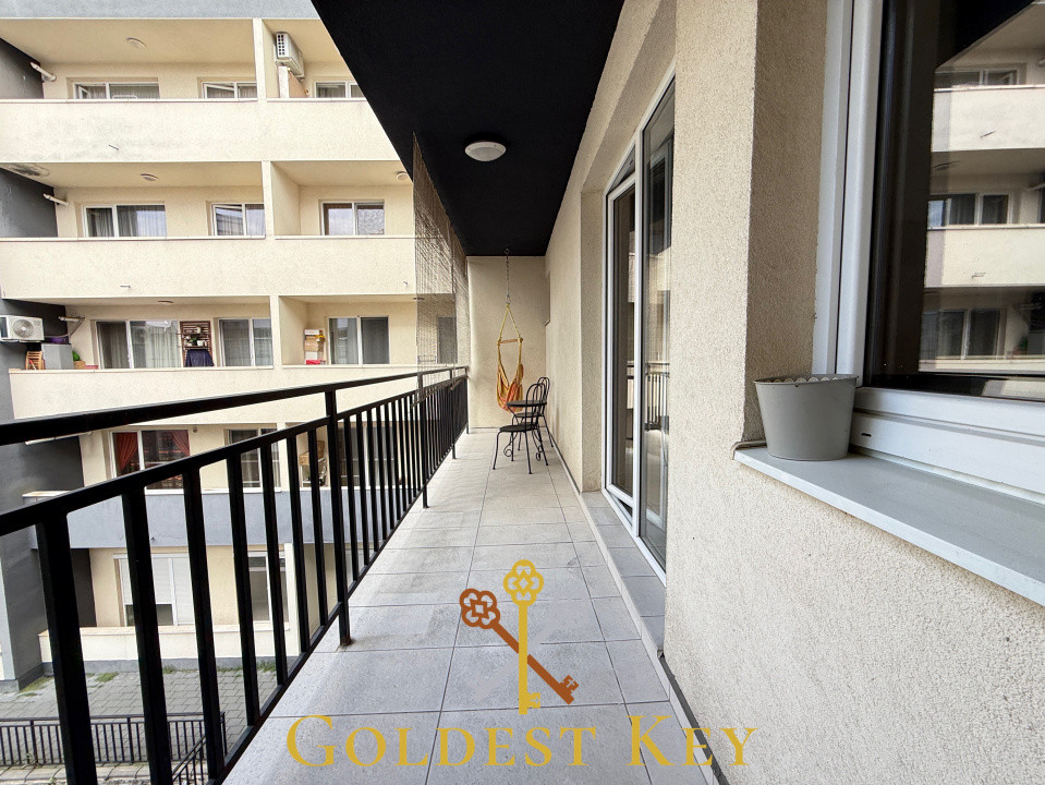 ACCESIBILITATE - Apartament central cu 2 camere și balcon generos 