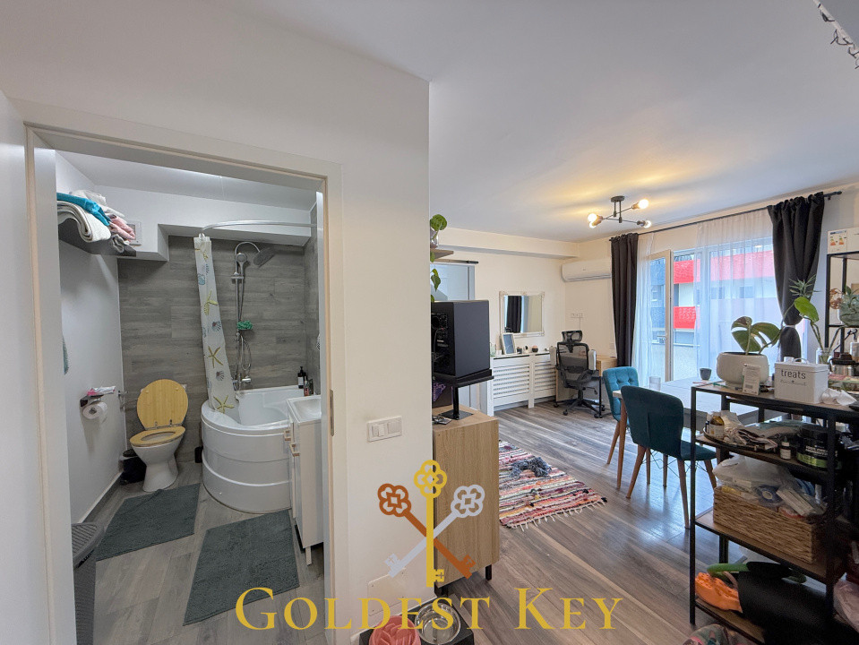 Apartament cu 3 camere, balcon, boxă de depozitare și garaj