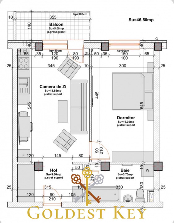 Apartament cu 2 camere și parcare exterioară! Baciu, Zona Petrom 