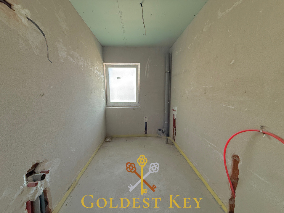 Apartament SEMIFINISAT cu 2 camere, terasă și parcare subterană 